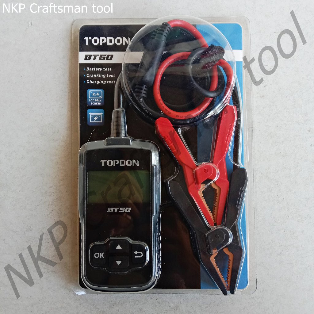 เครื่องทดสอบแบตเตอรี่ TOPDON รุ่น BT50 ทนทาน ของแท้100% อย่างดี