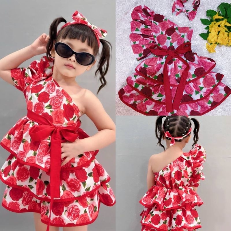 ชุดทองกวาวเด็ก ชุดย้อนยุค สุดเก๋ มีหลายแบบรวมไว้ทีนี้  สวยไฉไลทุกแบบ ชุดลายดอก ชุดแนวลูกทุ่ง ชุดซัมเมอร์ เสื้อผ้าเด็ก - รูปที่ 5