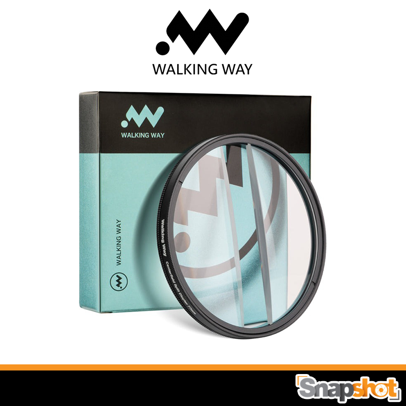 Walkingway Center Field Split Diopter Prism Filter ขนาด 82mm. ฟิลเตอร์เอฟเฟ็กต์ Walking Way Effect Filter