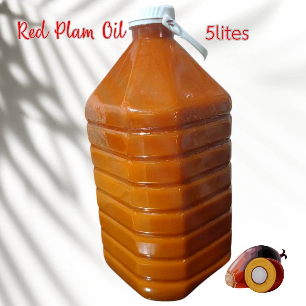 Red Palm Oli 5Liters (cooking oil) น้ำมันปาล์มแดง RED PLAM OIL 100% น้ำมันเพื่อการปรุงอาหาร