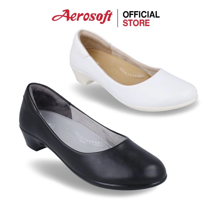 Aerosoft (แอโร่ซอฟ)  รองเท้าคัชชูเพื่อสุขภาพ รุ่น CW3433(ไม่มีหมุดโลโก้)