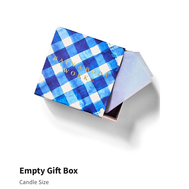(แท้) กล่องของขวัญใส่เทียนหอม Bath&Body works ขนาด 3wick candle gift box