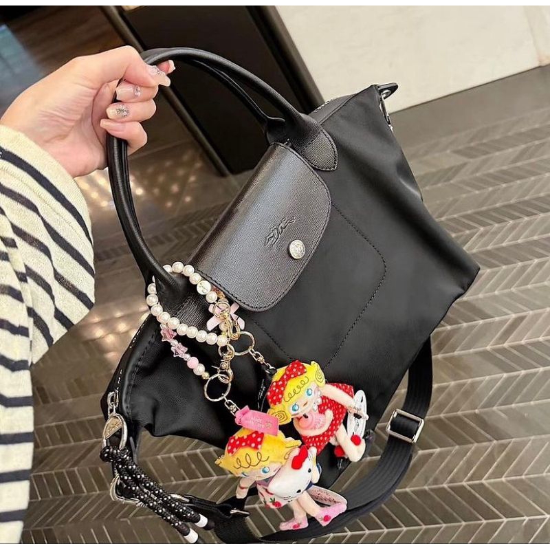 ปรับถอดสาย (การ์ด/ถุงกระดาษ) FRANCE ถือ/สะพายข้าง Econyl ไนล่อน XS/S/L Le Pliage Energy Top Handle กระเป๋าผู้หญิง