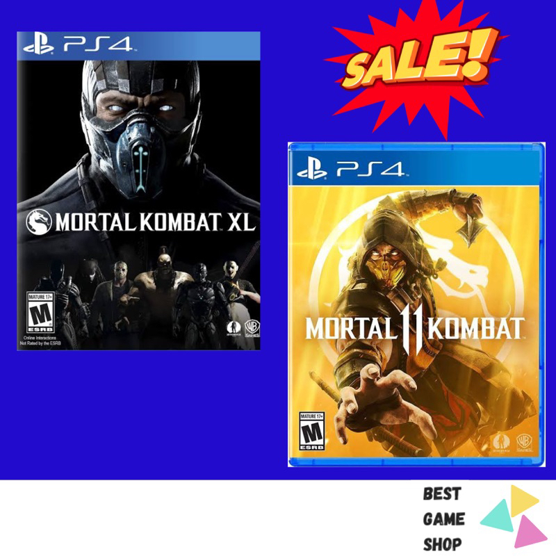 Mortal Kombat XL PS4 / Mortal Kombat 11 PS4 (มือ2) (เล่นกับเครื่อง PS5 ได้) (PS4 Games) (เกม PS4) (เ