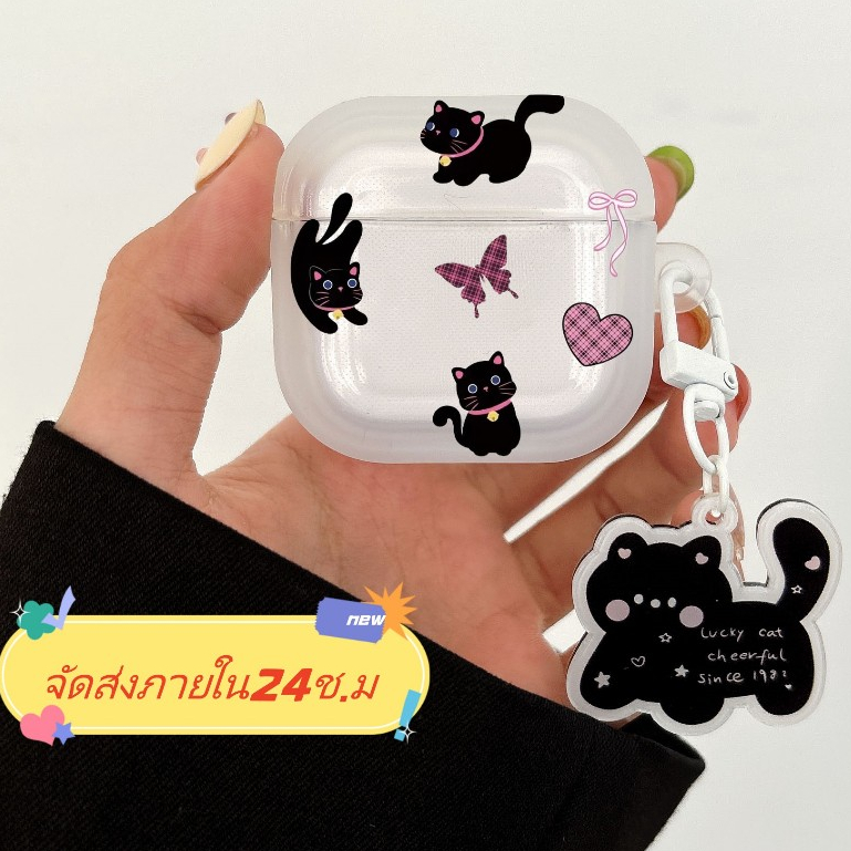 💝สินค้ายอดนิยม🎀เคส Airpod 4 3 pro 1 2 นุ่มและทนต่อการสึกหรอ การป้องกันการตก Soft Case Airpod gen 3 A