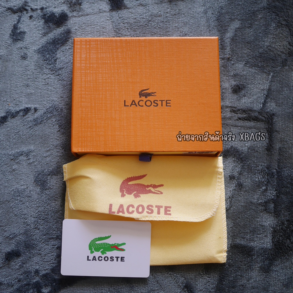 กระเป๋าสตางค์ LC จระเข้ แบบเรียบ โลโก้เรียบ ๆ หนังเทียม หนา งานดี พร้อมกล่อง ถุงผ้า การ์ด