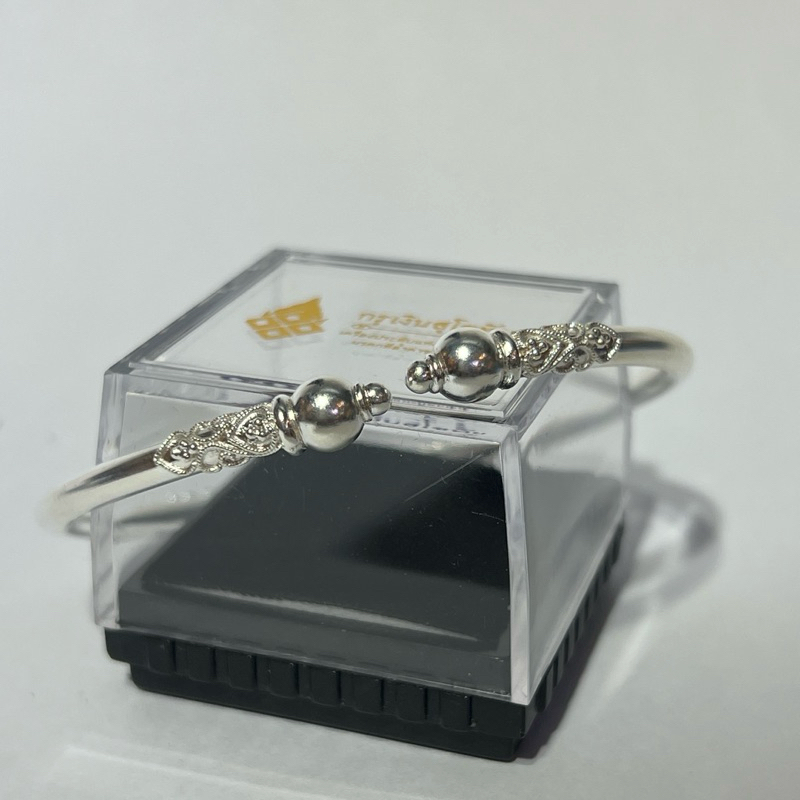 กำไลเงินแท้ หัวดอกบัวตูม เงินแท้99.9% เงินสุโขทัย - รูปที่ 3