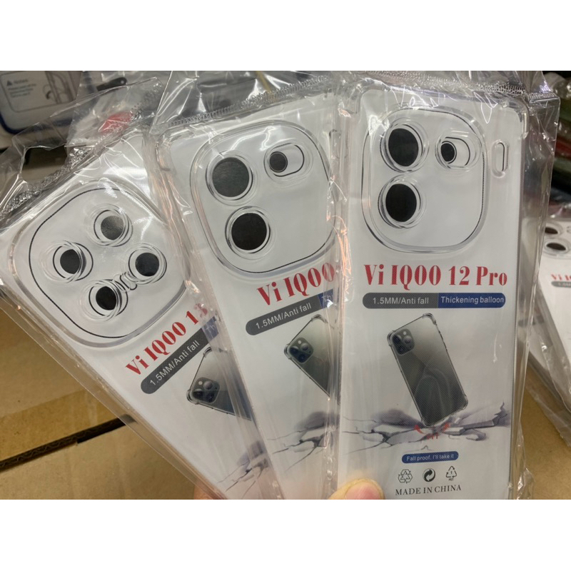 เคสใสกันกระแทกคลุมกล้อง For​ Vivo Iqoo 13 Iqoo 12 Pro 5G / Iqoo Z9 Turbo 5G / Iqoo Z9X 5G / Iqoo Neo