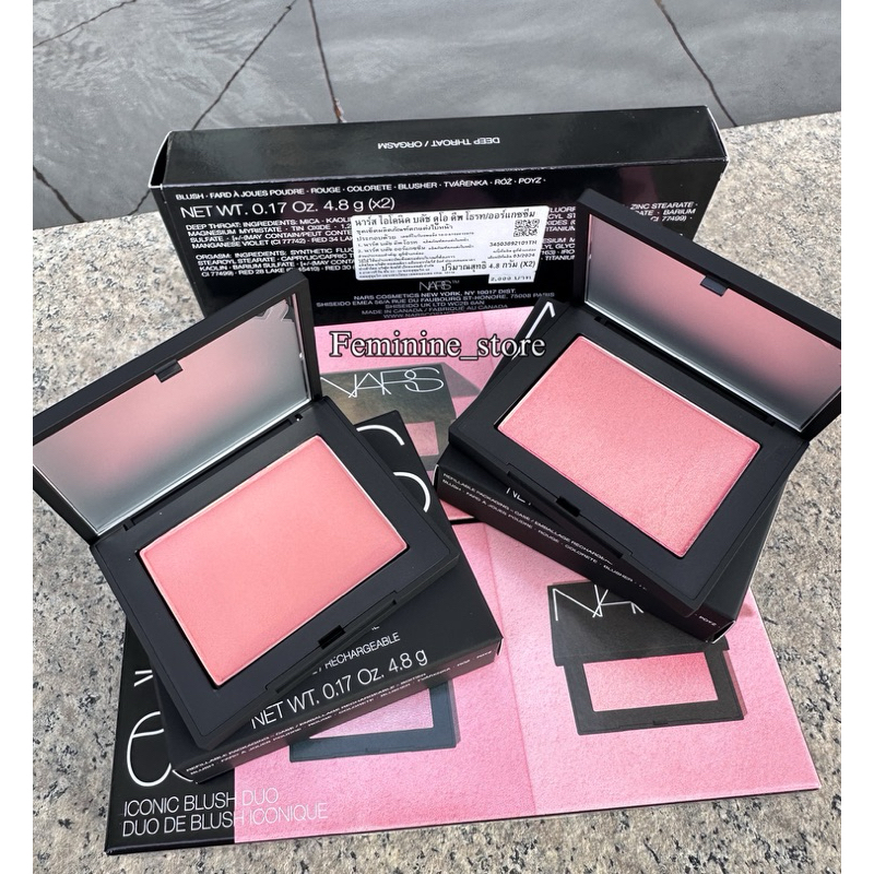 ป้ายไทย(ติดที่กล่องเซ็ต) มีแยกขาย Nars Iconic Blush Duo 4.8g