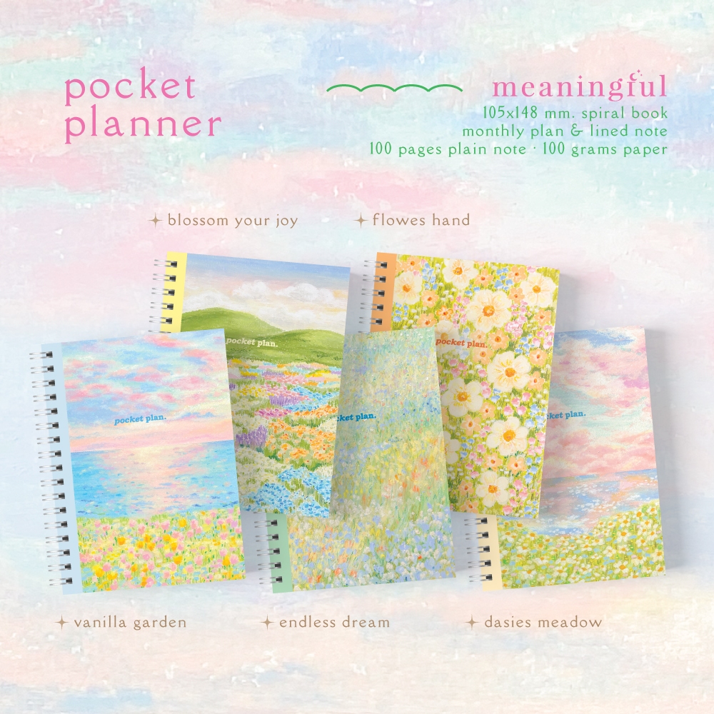 สมุดแพลนเนอร์ POCKET PLANNER 📓✨ ขนาดพกพา A6 | Meaningful