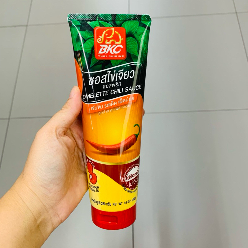ซอสไข่เจียว ซอสพริก Omlette Chili sauce ตรา BKC บีเคซี 280g ไม่ใส่วัตถุกันเสีย ซอสจิ้ม dipping ซอสจิ