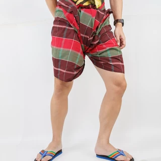 ผ้าโสร่ง โสร่งอีสาณ โสร่งหางกระรอก ผ้าฝ้ายหางกระรอก มุสลิมใส่ได้ ลองจี่พม่าใส่ได้