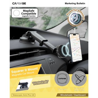 CAPDASE Squarer II Magnetic Car Mount  / รุ่น Telescopic Arm…