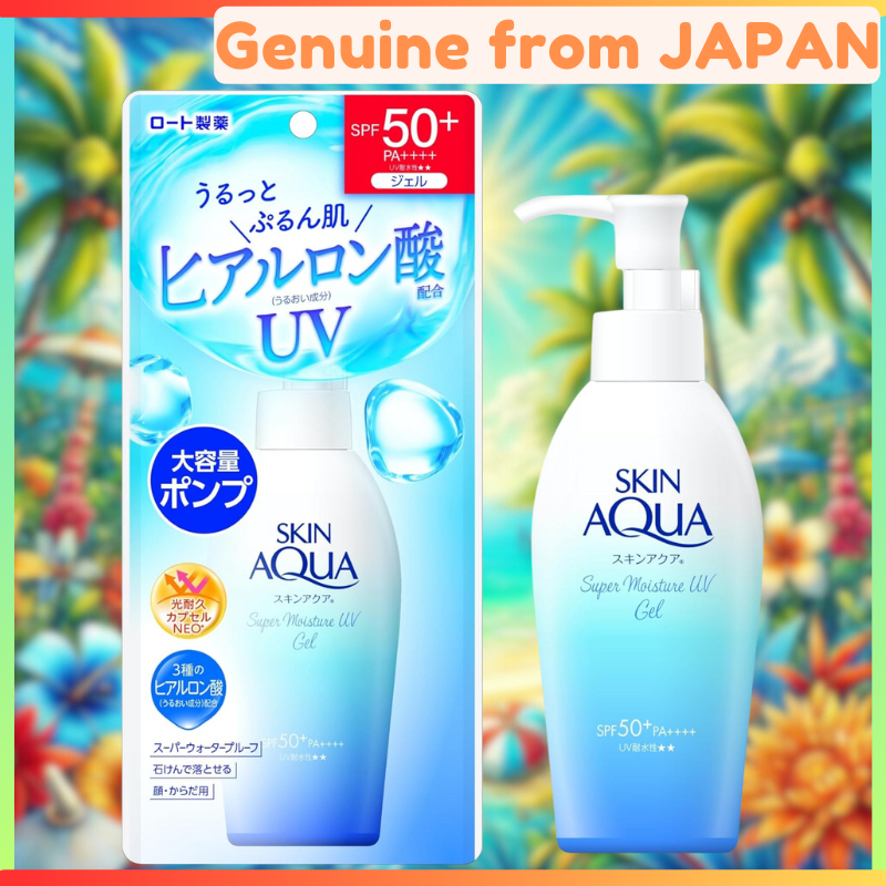 ROHTO SKIN AQUA Physical Sunscreen sunblock suncreen suncream spf50 pa++++ Super Moisture UV Gel