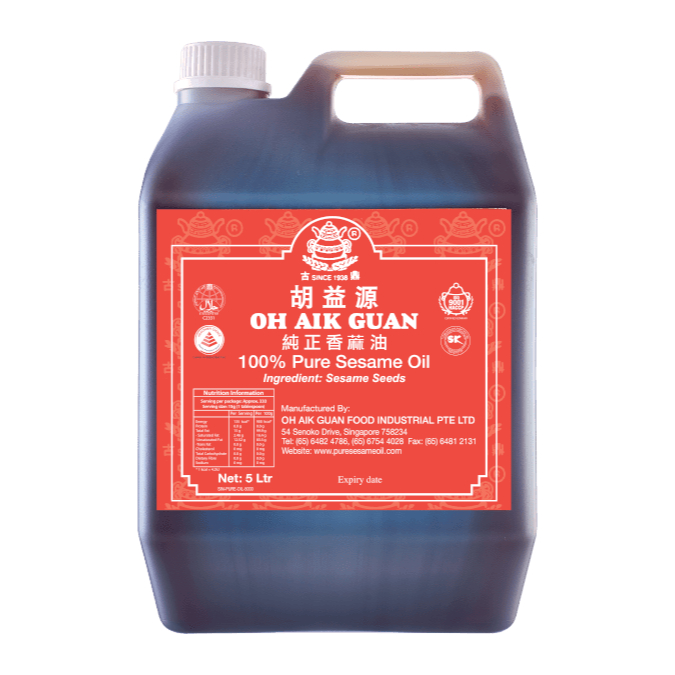 GOLDEN POT น้ำมันงา 100% 5L | Pure Sesame Oil