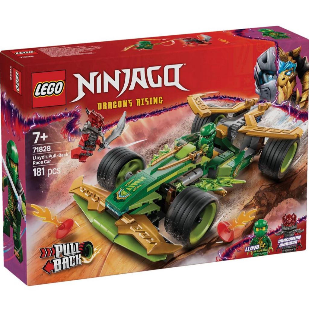 LEGO® NINJAGO® Lloyd’s Pull-Back Race Car 71828