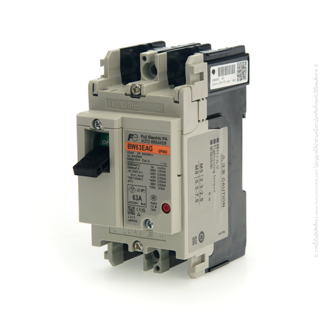 เบรกเกอร์ 63A 2P FUJI BW63EAG