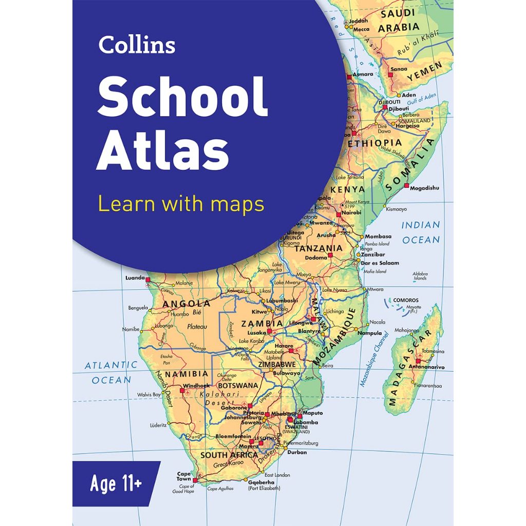 DKTODAY หนังสือ COLLINS SCHOOL ATLAS LEARN WITH MAPS