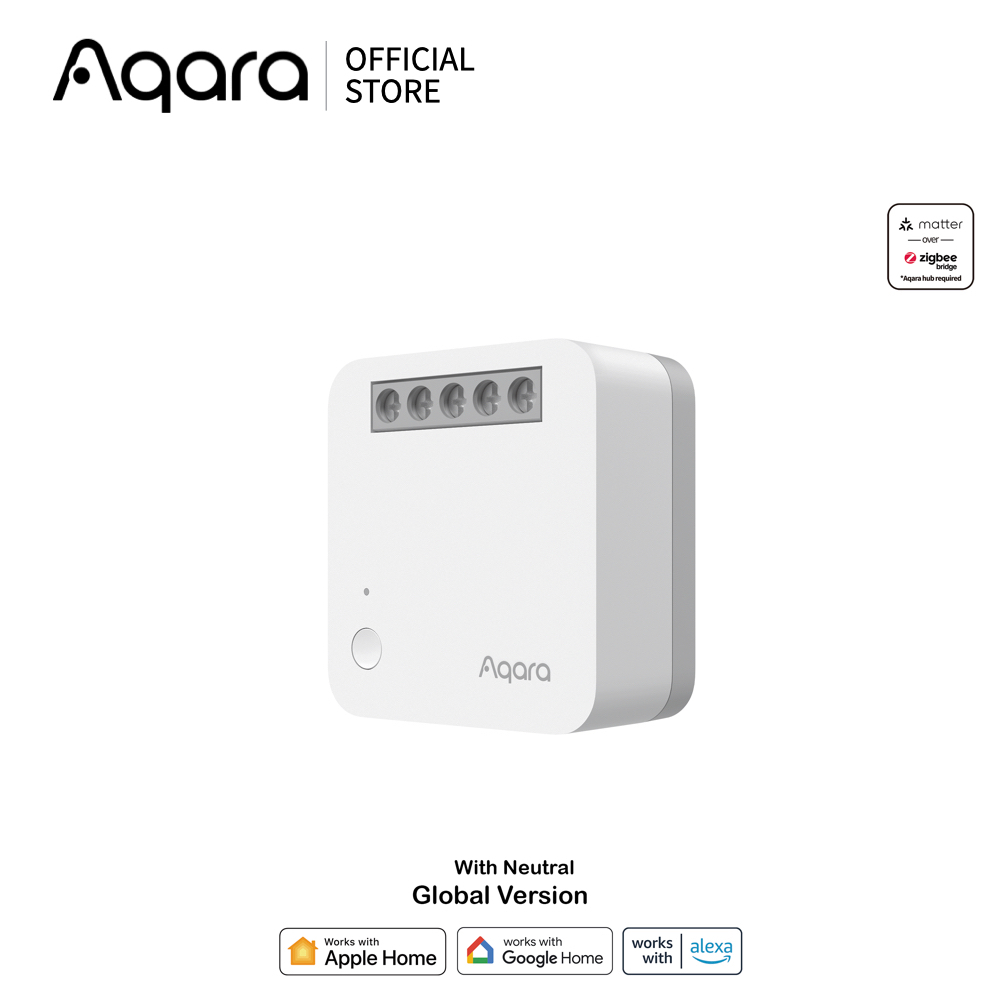 Aqara Single Switch Module T1 With Neutral โมดูลสวิตช์อัจฉริยะ รองรับ Zigbee 3.0