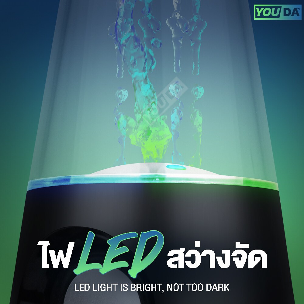 YOUDA ลำโพงคอมพิวเตอร์ 2.0 RGB LED รับประกัน 1ปี มี 2 สีให้เลือก สีดำ / สีขาว ลำโพงน้ำพุมีLED มีน้ำเด้ง YD-N232 ลำโพงคอม