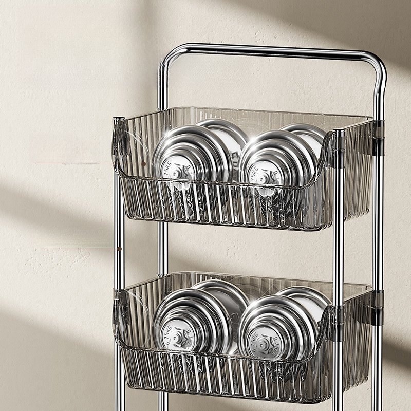 Dear Home ชั้นวางของในห้องครัว ชั้นเก็บผักผลไม้ขนม 2/3/4ชั้น พร้อมล้อเลื่อน - รูปที่ 4