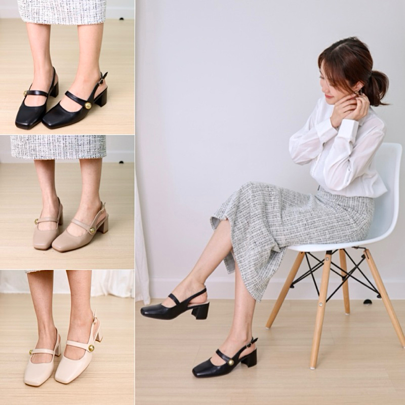 รองเท้าส้นสูง รุ่น HONEY 2นิ้ว 3สี | ขนาดไซส์ปกติ