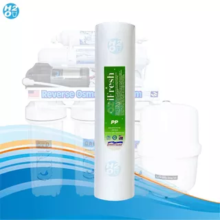 iFresh ไส้กรองน้ำ PP ขนาด 10 นิ้ว 1 , 5 ไมครอน แพ็ค 25 ชิ้น Sediment Spun สำหรับเครื่องกรองน้ำทั่วไป