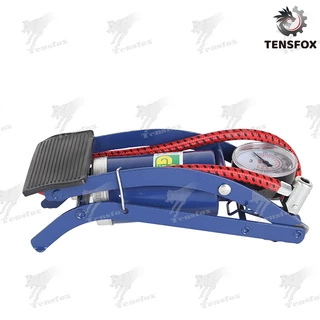 Tensfox ที่ปั้มลมแบบเท้า ปั๊มลมเท้า สูบลมแบบเท้าเหยียบ สูบลมรถยนต์ มอเตอร์ไซด์ จักรยานและอื่นพร้อมที่วัดลม