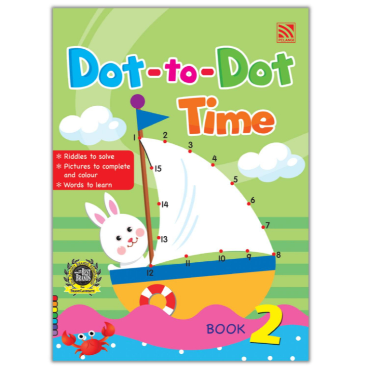 หนังสือเรียนเตรียมอนุบาล Dot-To-Dot Time Book 2