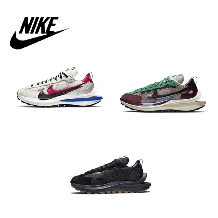 ส่วนลดสำหรับรองเท้าของแท้ Nike Sacai x Nike VaporWaffle royal fuchsia รองเท้าผ้าใบสำหรับผู้ชาย และผู