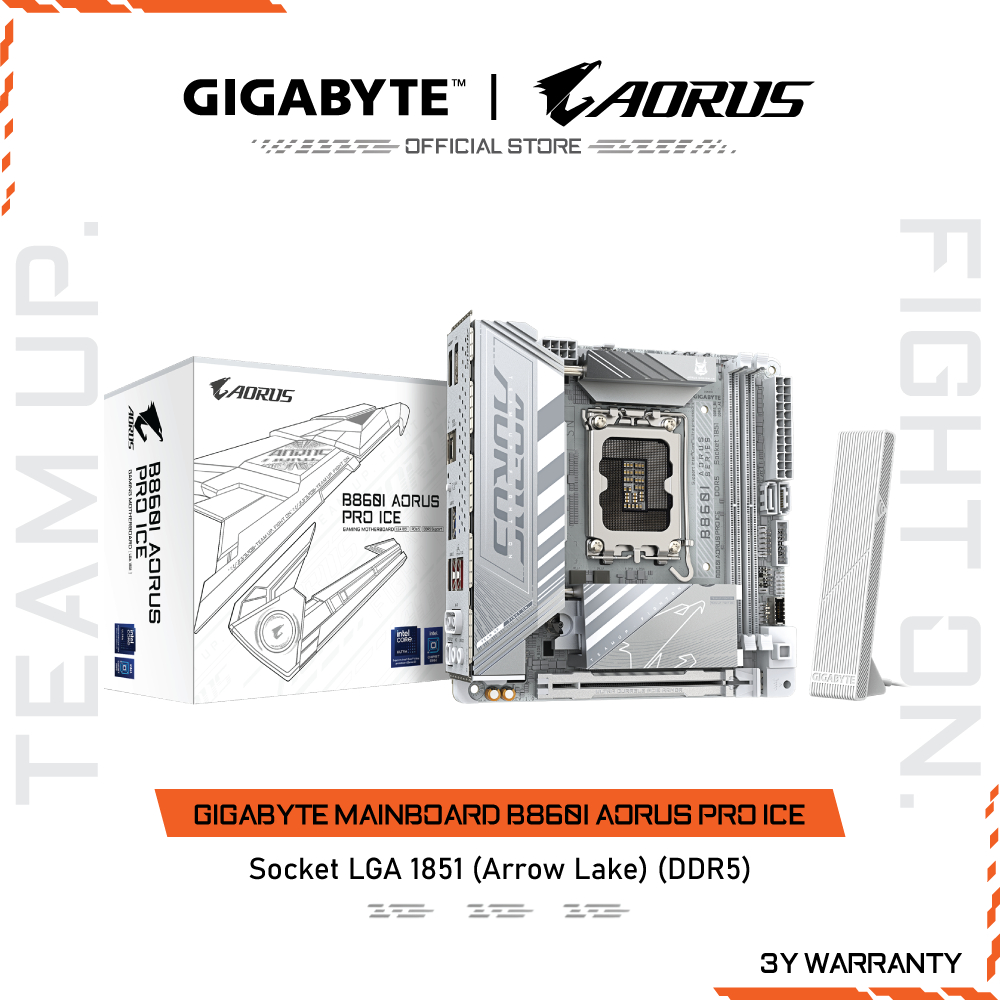 GIGABYTE MAINBOARD B860I AORUS PRO ICE เมนบอร์ด B860I AORUS PRO ICE-1.0