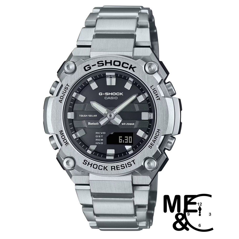 CASIO G-SHOCK GST-B600D-1ADR สายสแตนเลส (บลูทูธ,ทัชโซล่า) ของแท้ ประกันศูนย์ CMG