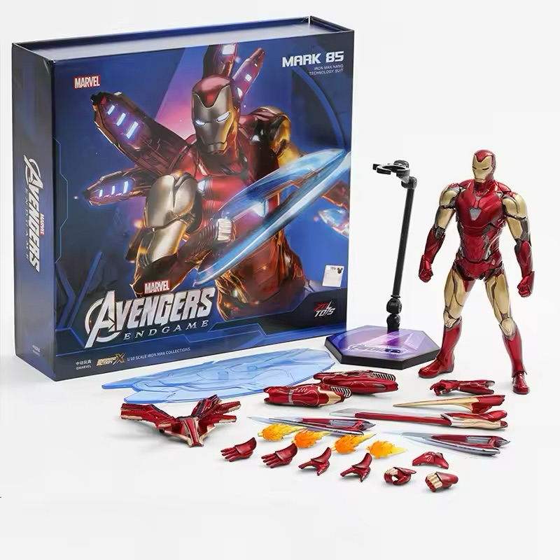 (พร้อมส่งในไทย) IRON MAN MK 85 ver. 2.0 ZD TOYS 1/10 LED Action Figure 18 cm (มีไฟ กล่องใหญ่)