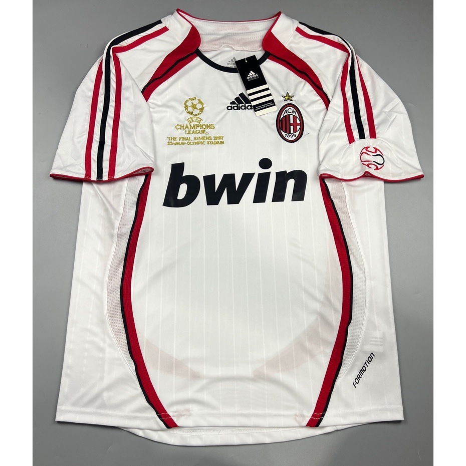 เสื้อบอล ย้อนยุค เอซี มิลาน เยือน 2006-07 Retro AC Milan Away เรโทร คลาสสิค