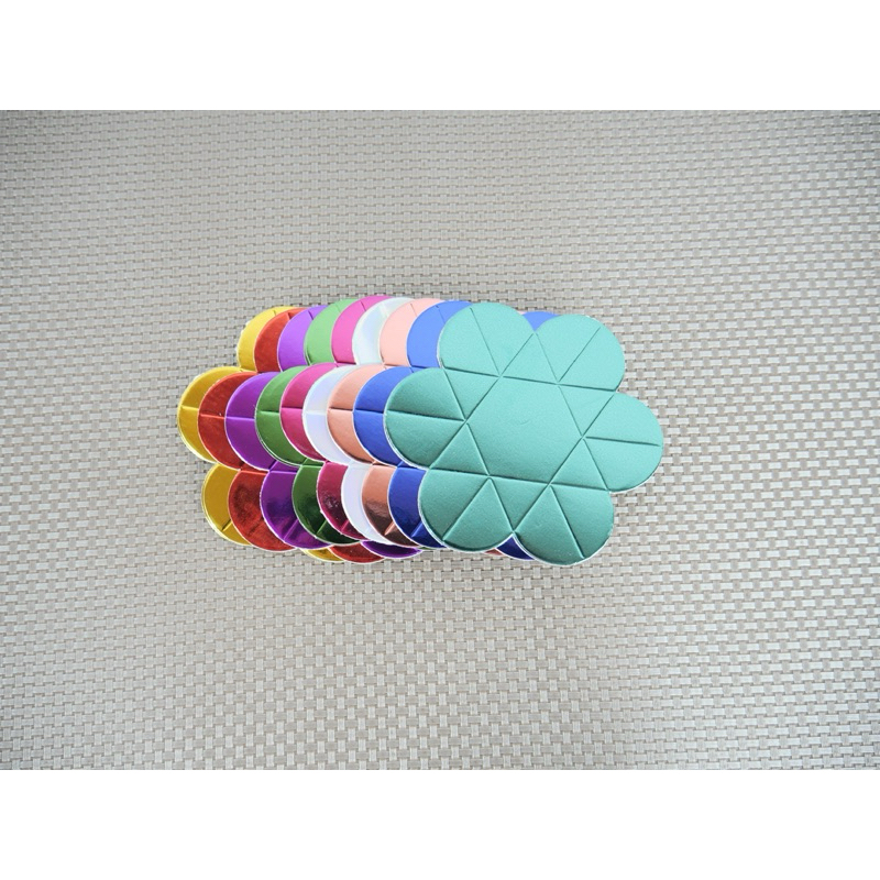 ดอกพุดกังหัน ชุดพับเหรียญโปรยทาน กล่องใส่เหรียญโปรยทาน กระดาษพับเหรียญโปรยทาน และรวมกล่องงานพิมพ์ - รูปที่ 4