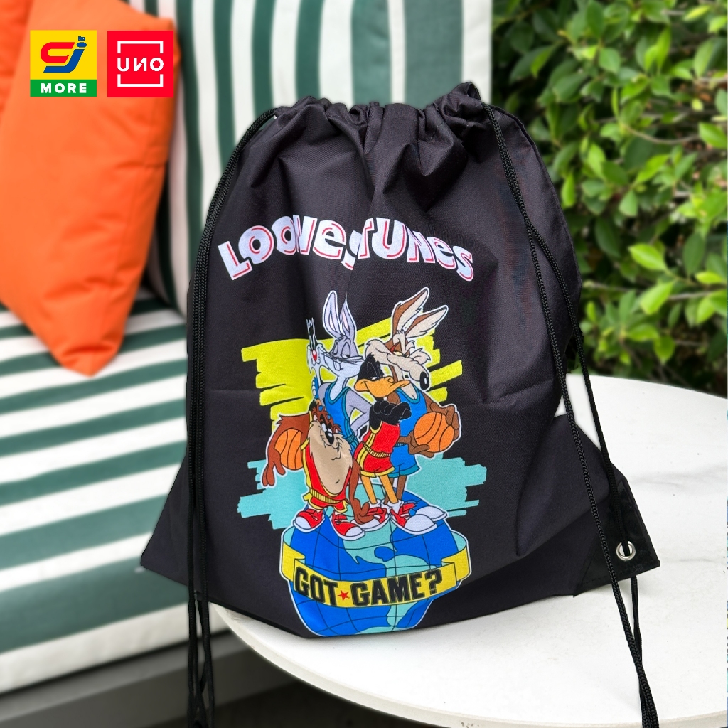 UNO กระเป๋าหูรูดสะพายหลัง Looney Tunes ลิขสิทธิ์แท้