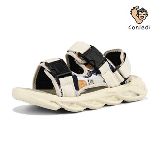 รองเท้าแตะชาย รองเท้าแตะแบบใหม่ รองเท้าแตะแบบตีนตุ๊กแก ใส่สบ…