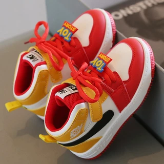 Sinered 2025 boys' multifunctional casual shoes children's sports shoes high top cartoon girls' comfortable sports shoes