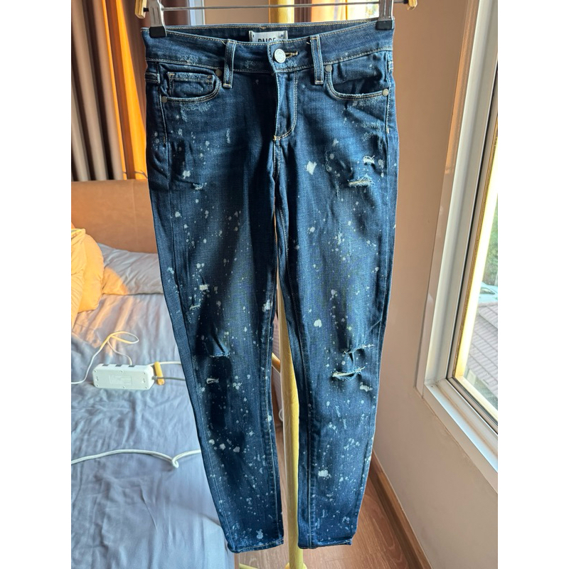 กางเกงยีนส์ขายาว แบรนด์ PAIGE แท้ 💯 % size 25 Verdugo Ultra skinny มือสอง