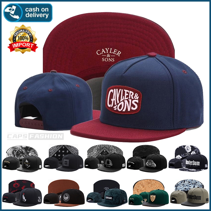 หมวกปีกแบน cayler&sons หมวกฮิปฮอปสำหรับผู้ชายและผู้หญิง ขนาดใหญ่ หมวก หมวกสแน็ปแบ็ค หมวกผู้ชาย หมวกฤดูร้อน