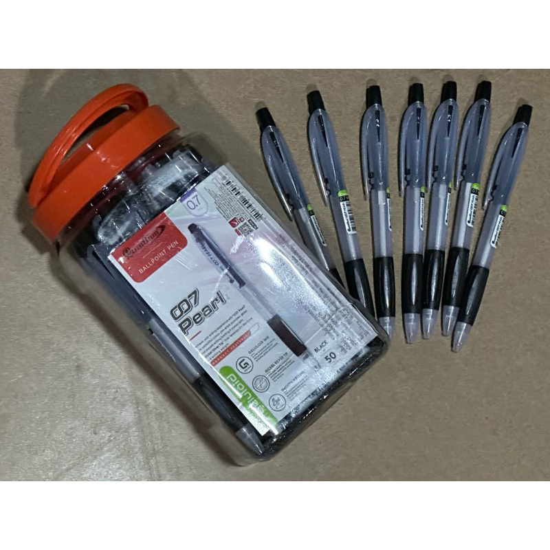 ปากกา QuanTum 007 Pearl หมึกสีดำ 0.7 มม.(1x50 ด้าม)
