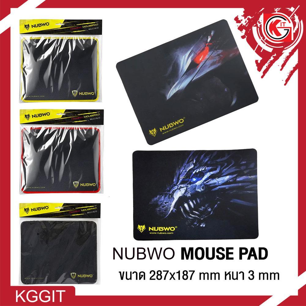 Nubwo Mousepad แผ่นรองเมาส์เกมมิ่ง ขนาดเล็ก เย็บขอบอย่างดี รุ่น NP001/NP005/NP004