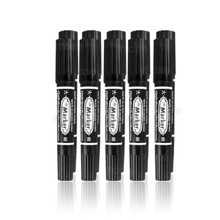 ปากกามาร์กเกอร์ PermanentMarker AW-150 10ด้าม มาร์คเกอร์ หัวปากกาขนาดใหญ่ 3สี 2หัว ปากกากันน้ำ iTCAN