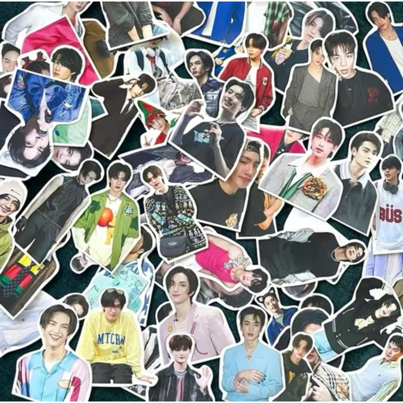 สติ้กเกอร์ไดคัทวงBUSV.4ครบ12คน1เซ็ทมี62ชิ้น