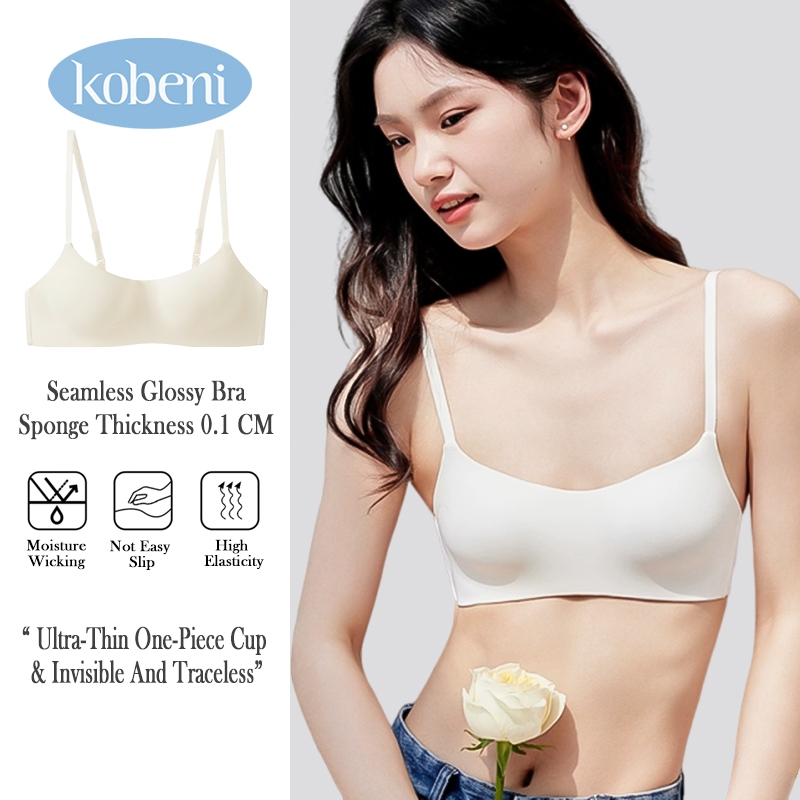 ⭐KOBENI⭐BRA ชุดชั้นในไร้รอยต่อ บราแฟชั่น เสื้อชั้นใน ไร้ขอบ ผ้าดีมาก โทนนู้ด บาง ใส่สบาย ระบายอากาศไ