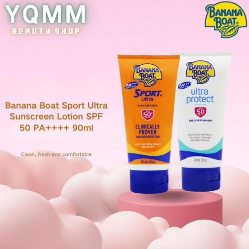 HOT ของแท้ 100% Banana Boat Sport Ultra Sunscreen Lotion SPF50 PA++++ (90 ml.)บานาน่า โบ๊ท โลชั่นกันแดด