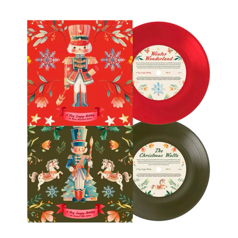 แผ่นเสียง Laufey  - A Very Laufey Holiday: The Christmas Waltz Edition ,Vinyl, 7", 45 RPM Green& Red