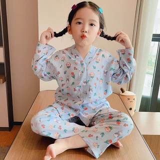 🔥ชุดนอนเด็ก ชุดนอนผ้าสปัน ไซส์90-150 👦🏻👧🏻 พร้อมส่งจากไทย🇹🇭