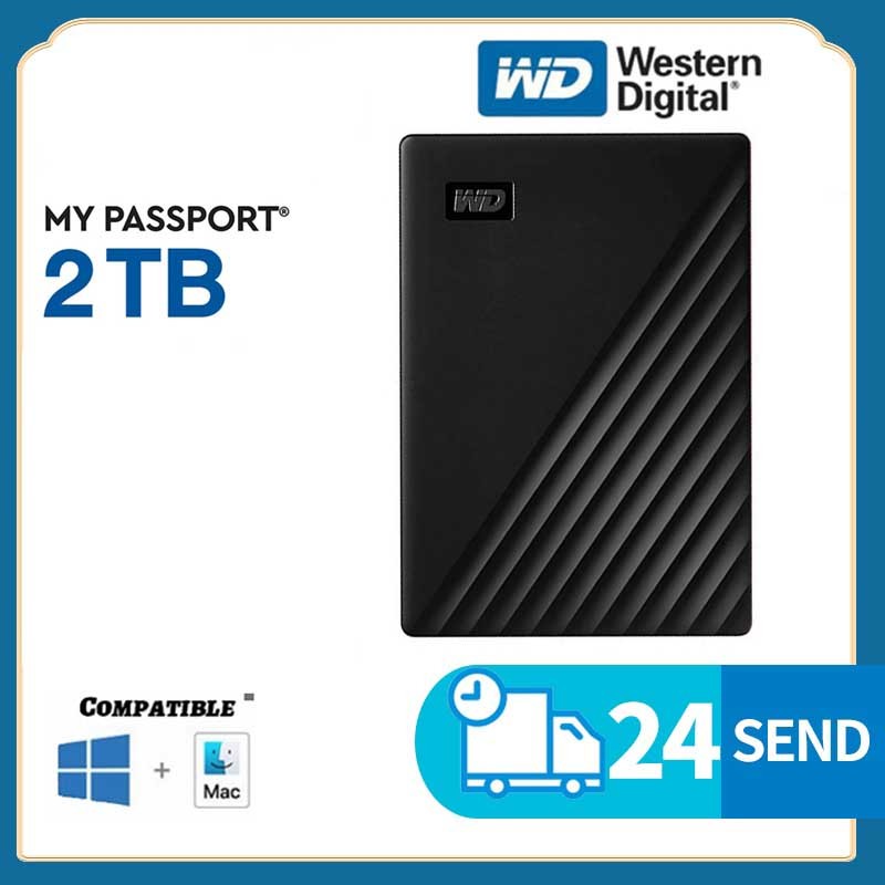 Western Digital HDD 1/2TB External Harddisk ฮาร์ดดิสพกพา รุ่น My Passport ความจุ 1/2TB USB 3.2 Gen 1