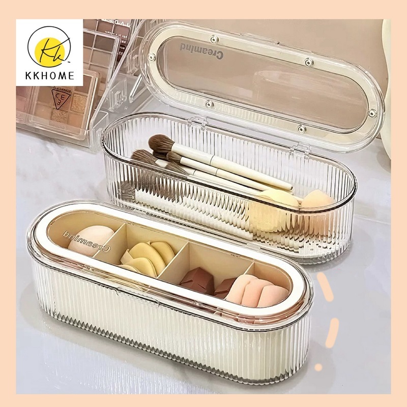 KKHOME กล่องเก็บแปรงแต่งหน้า กล่องใส่ของ กล่องเก็บเครื่องสําอาง กล่องเก็บของเอนกประสงค์